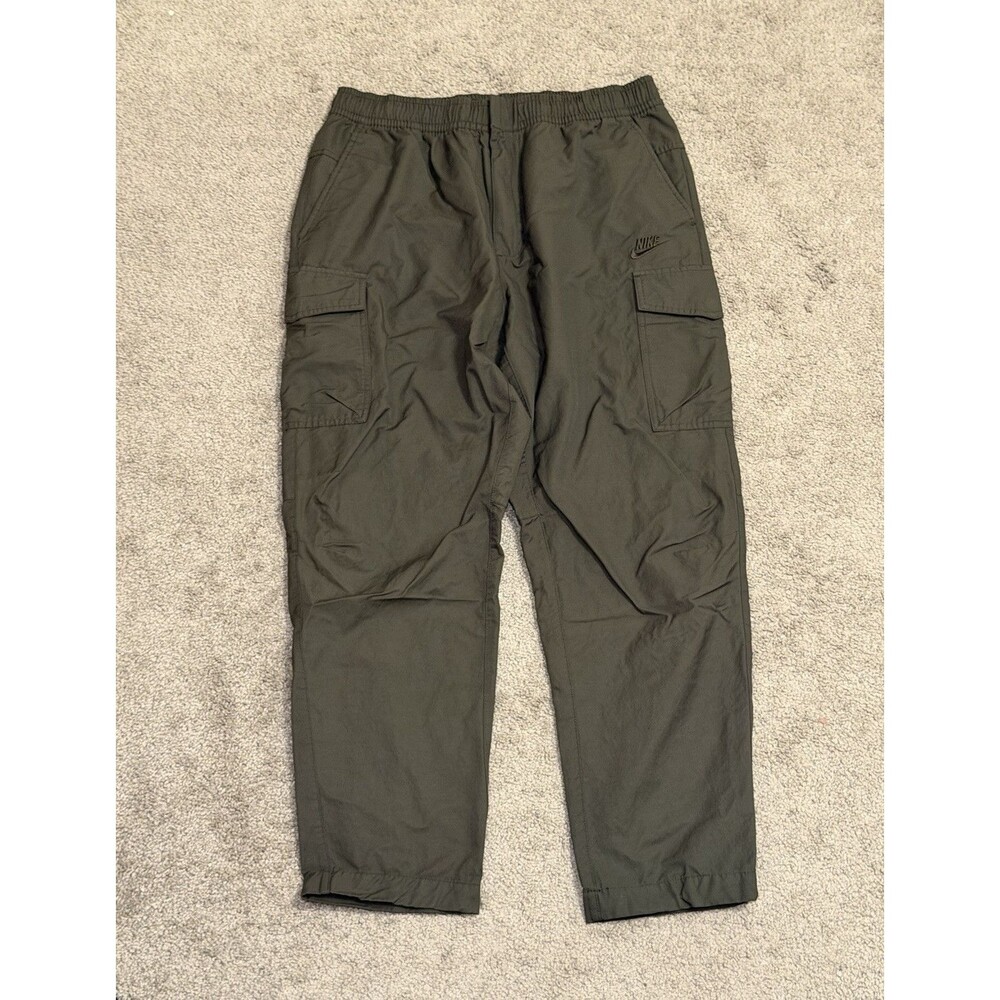 Nike Men’s Green Cargo Pants XL Elastic Waist DD5207-355